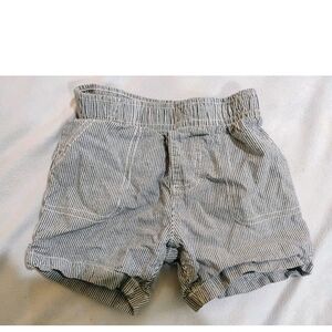 Carter's Navy Blue and White Striped Kids Shorts